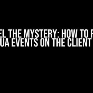 Unravel the Mystery: How to Receive OPC UA Events on the Client Side