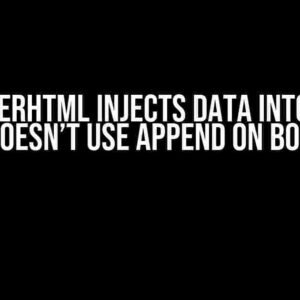 Why innerHTML injects data into page if it doesn’t use append on body?